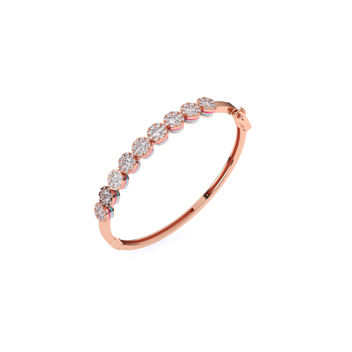 Charming Round Diamond Daily Wear Bracelet